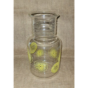 Vintage Pyrex Lemonade Carafe Pitcher 2 QT Refrigerator‎ Bottle Water Tea Juice